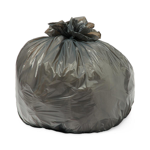 38 x 58 x 2 mil Black Eco-Friendly Poly Trash Can Liners