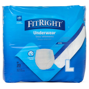 FitRight Ultra Adult Incontinence Underwear Medline Industries Inc