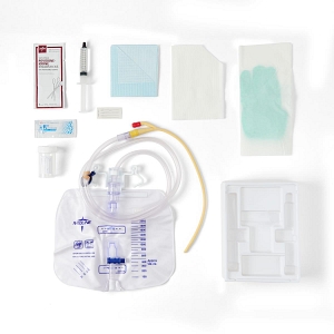 Silicone-Elastomer Latex 2-Layer Foley Catheter Tray / Drain Bag