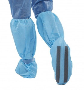 Latex Free Medline NON27348P Prevention Plus Impervious Breathable Boot Covers Regular/Large Pack of 150 Blue