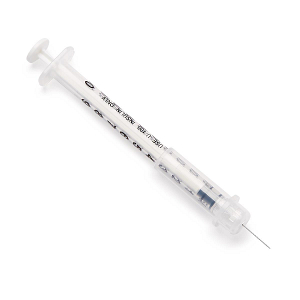 Medline Safety Syringes with Needle, Clear, 3mL, 23G x 1, 1200 EA/CS