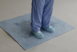 Green Absorbent Floor Mat for Surgery - Non-Sterile