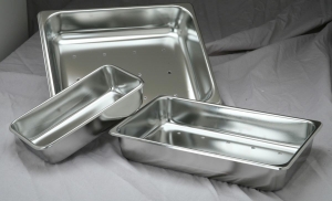 S/S INSTRUM. TRAY WITH LID - 264x172x47 mm