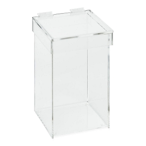 Large Acrylic Waste Container with Lid