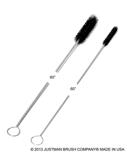 60-Inch Black Nylon Industrial Tube Brushes