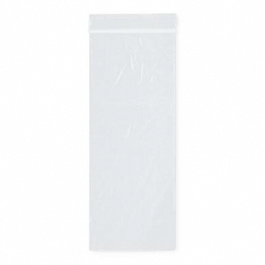 2 Mil 2 x 3 Clear with White Block Resealable Poly Bags, Pack of 100