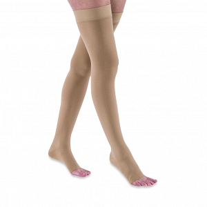 Open Toe Thigh Compression Stockings