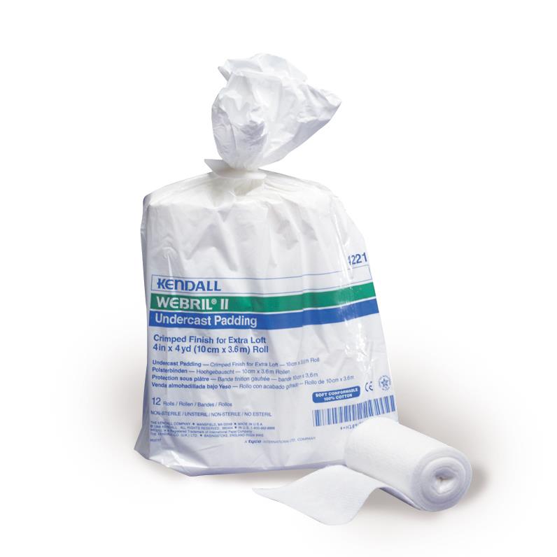 Webril Undercast Cotton Padding, Synthetic/Plaster Casts, 6 in x 4 yd