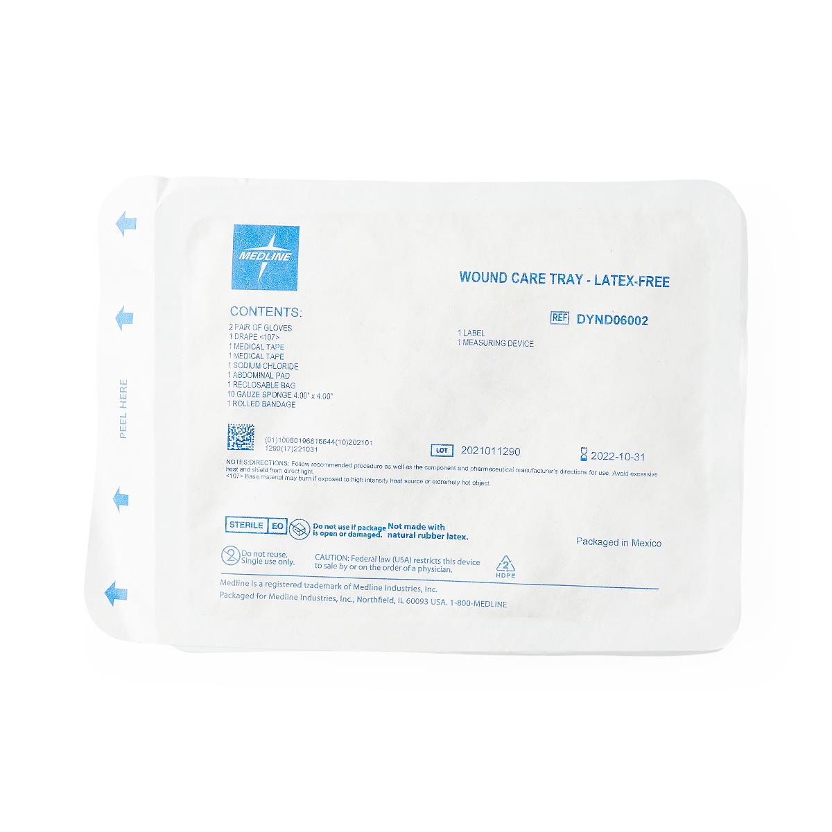 Medline Wound Care Tray Medline