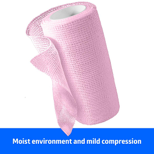 Medline Unna-Z Zinc Oxide Compression Bandage, 4 x 10 yd