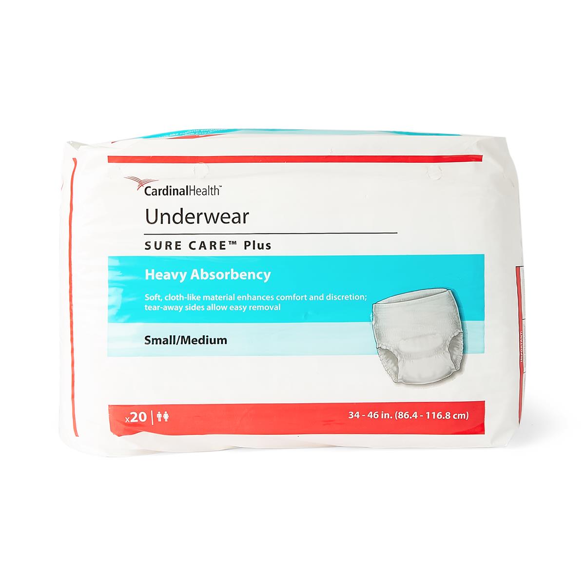 SureCare™ Disposable Underwear XX Large 48/cs - Cardinal Health —  Mountainside Medical Equipment