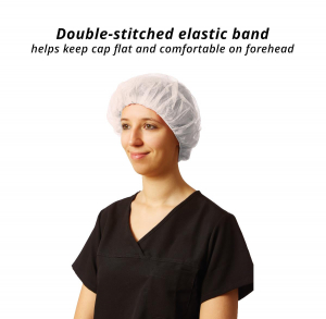Medline CRI1404A - Bonnet Bouffant Jetable Polypropylène Bleu - Lot De 1000 Pièces - Usage Professionnel
