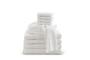 Medline Medline Interblend Washcloths - Blended Terry Washcloth, White