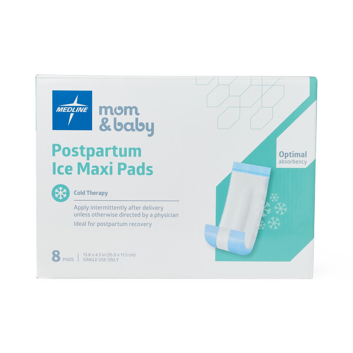 2-in-1 Postpartum Pads, Absorbent Perineal Ice Maxi Pads, Instant Cold  Therapy Packs and Maternity Pad in One