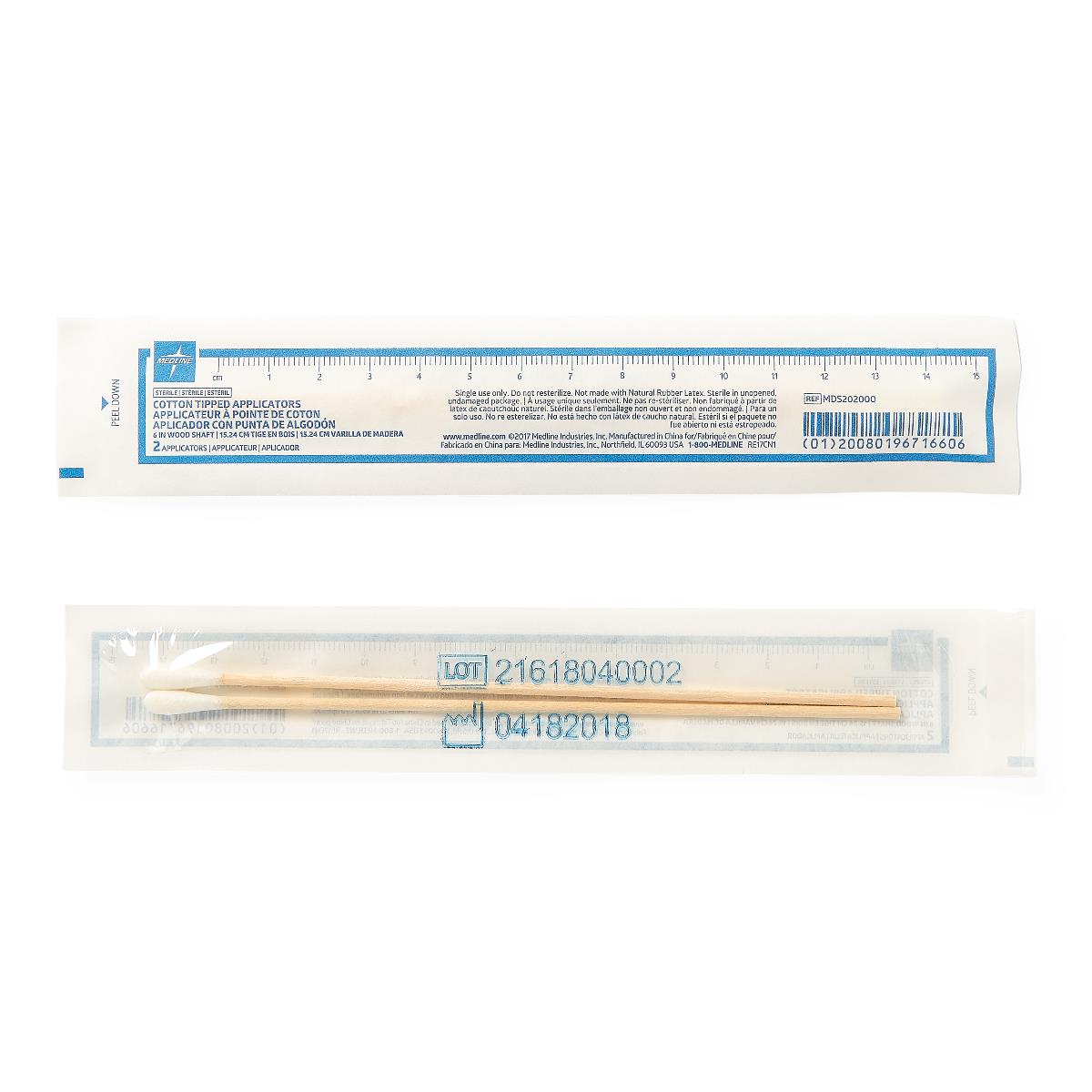 Medline Sterile Cotton-Tipped Applicator