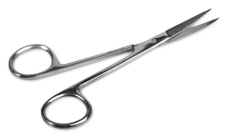 IRIS scissors, heavy pattern, curved, 4