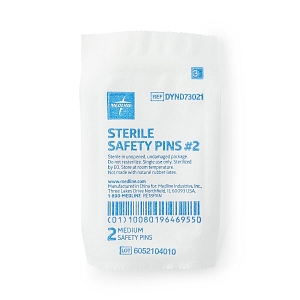 Pins Safety Sterile #2 Medium 2/Pk - DYND73021 - Medical Supply Group