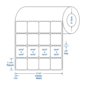 Centurion Freezer Adhesive Direct Thermal Laboratory Labels | Medline ...