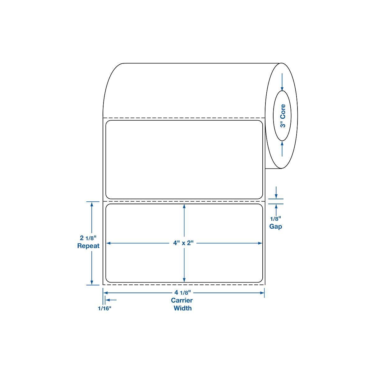 Centurion Direct Thermal Printer Labels with 3" Core Medline