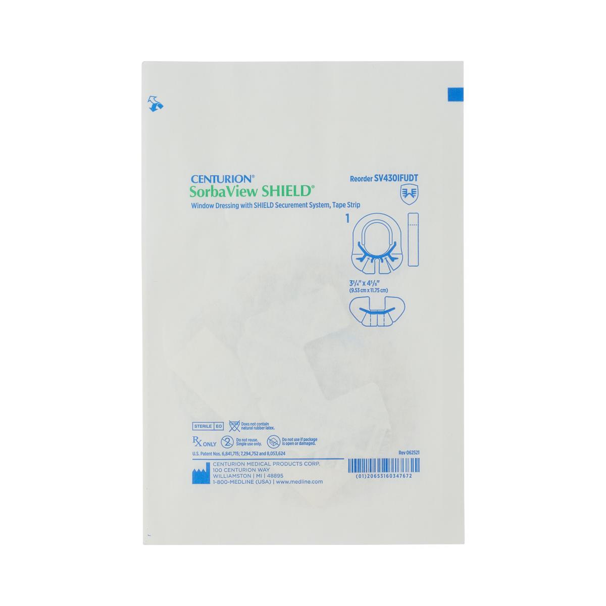 Contour SorbaView SHIELD Integrated Securement Dressings | Medline
