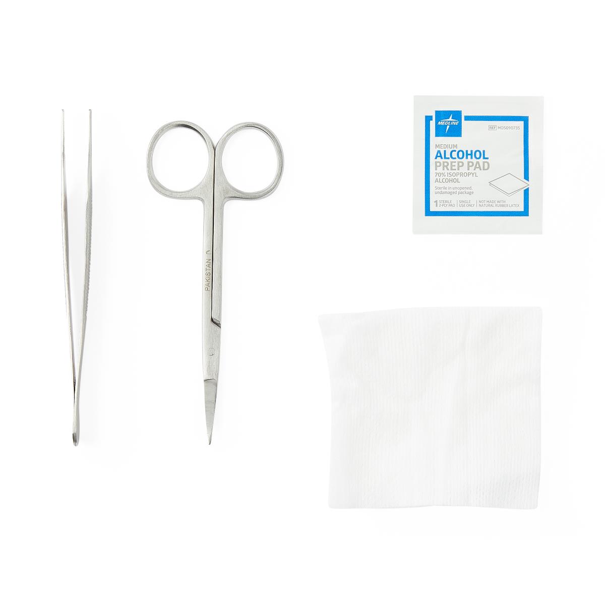 Medline Deluxe Suture Removal Trays