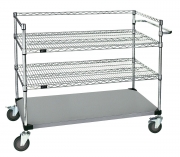 Suture Trolley with Slanted Wire Shelving