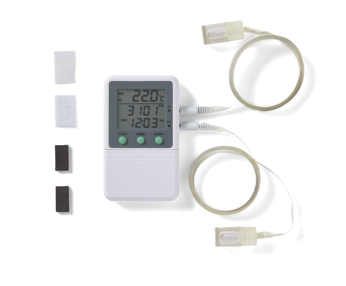 Sobeta Termómetro Digital Redondo Mini termómetro LCD Digital Higrómetro Medidor de Temperatura de Humedad Probador de Interior Refrigerador Congelador Probador de Interior al Aire Libre 