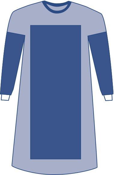 Disposable sterile surgical gown size XL (length : 132 cm), 18 pcs/bag -