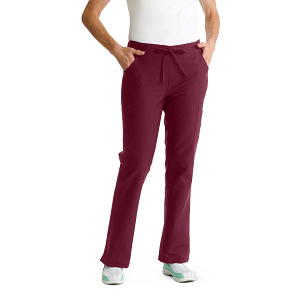 ComfortEase Women's Modern Fit Cargo Scrub Pants Size 3XL Regular Ceil Blue