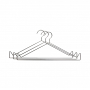 Medline EVS17144 Heavy-Duty Plastic Hangers