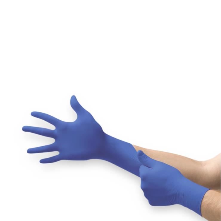 Medline AloeTouch Ice Nitrile Gloves Small Clear Box Of 200