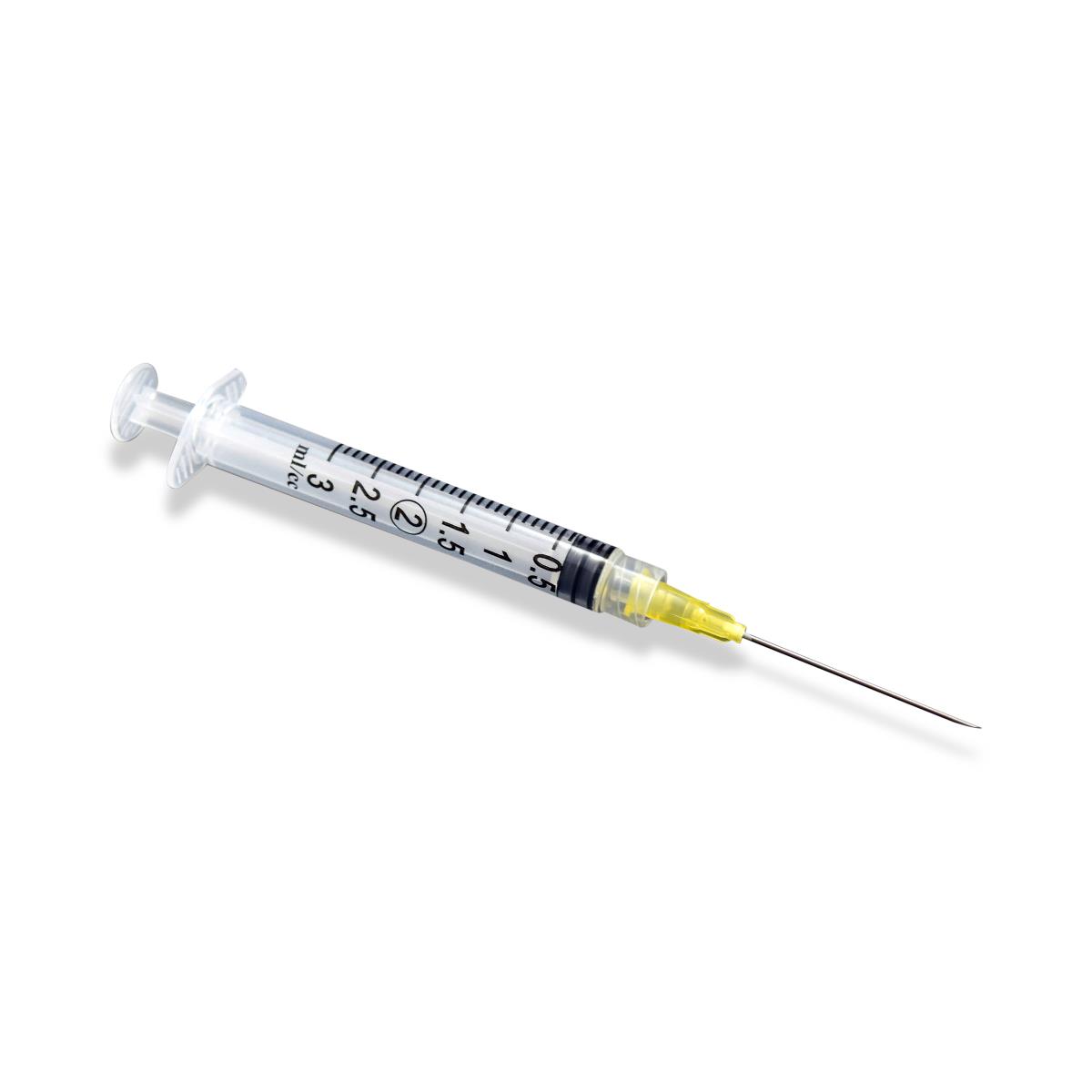 Disposable Syringe 3 ml 22g Needle (Luer Lock), Pharmacy Medical Supplies
