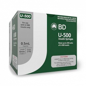 BD U-500 Insulin Syringes with Ultra-Fine Needle | Medline Industries, Inc.