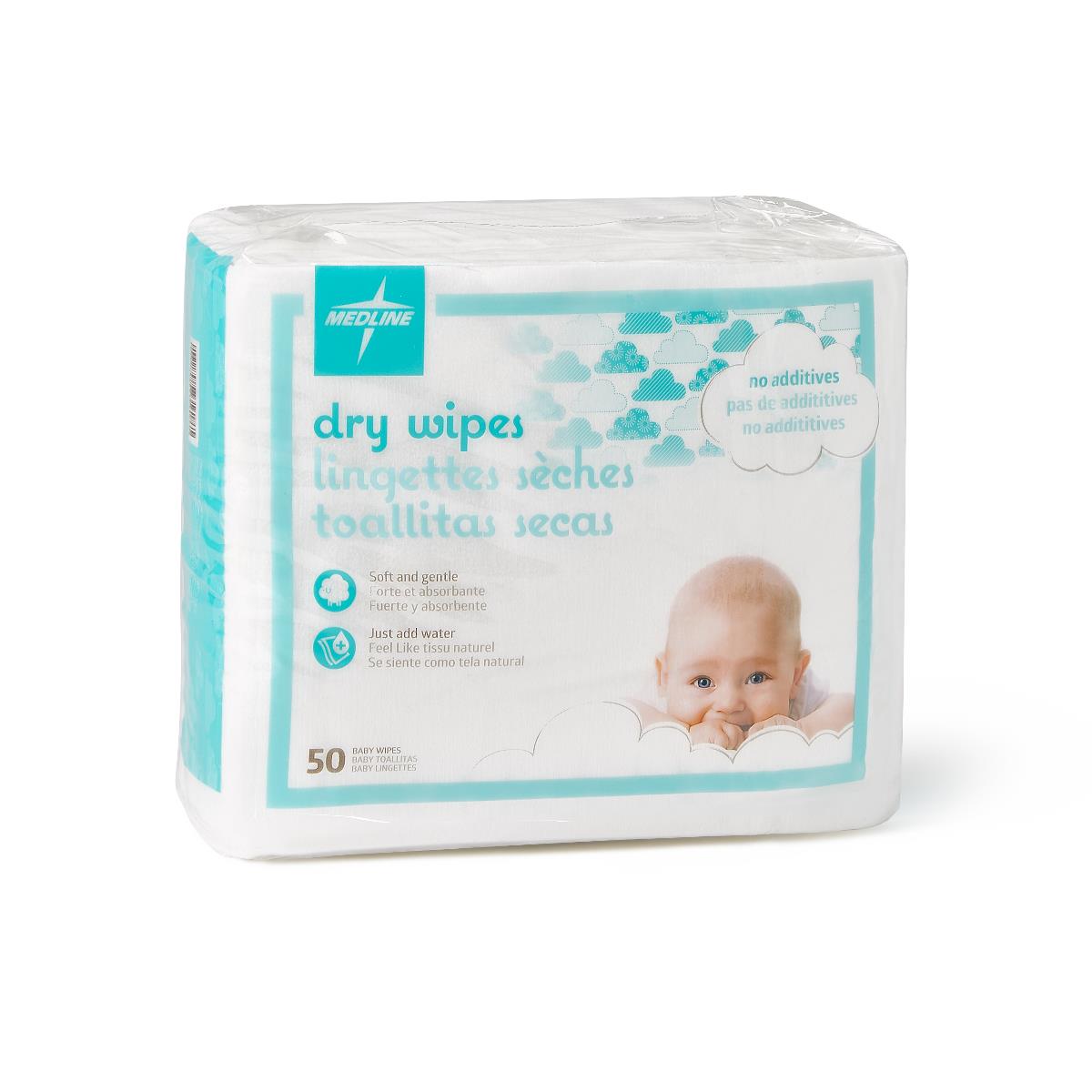 Medline ultrasoft disposable dry cleansing store cloth wipe