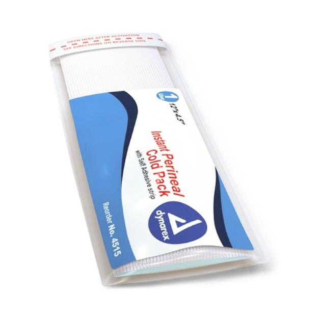 Perineal Instant Cold Packs with Self-Adhesive Strip