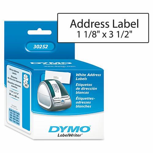 DYMO 30252 LabelWriter Address Labels, X 2, White, 350, 55% OFF