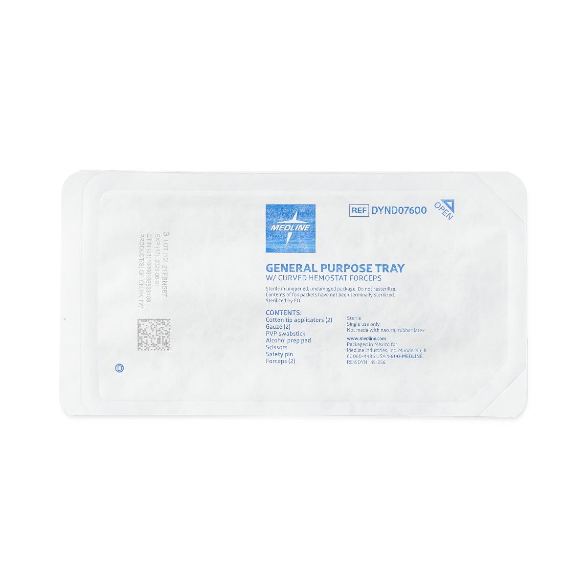 Medline General Purpose Trays with COMFORT LOOP Instruments 