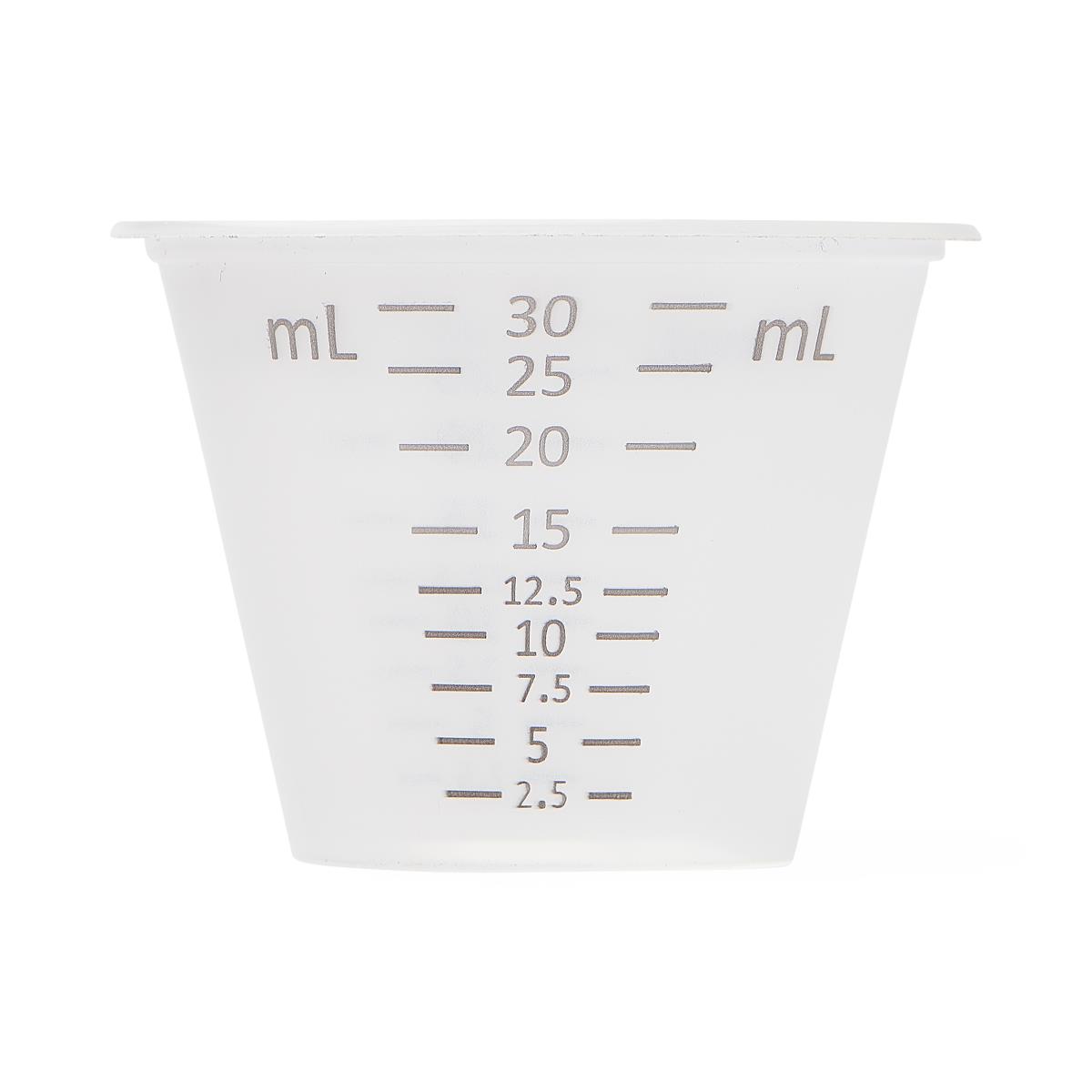 Medline | Graduated Disposable Paper Drinking Cups,Clear with Black Graduations,10.000 oz