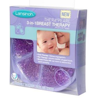 Lansinoh Therapearl 3-in-1 Breast Therapy Packs With Soft Covers