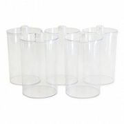 McKesson Sundry Jar, Unlabeled - Glass, Stainless Steel Lids - 4.5 in x 7  in, 1 Ct