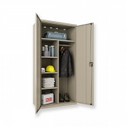 Single Door Storage Cabinet with Adjustable Shelves - Hausmann