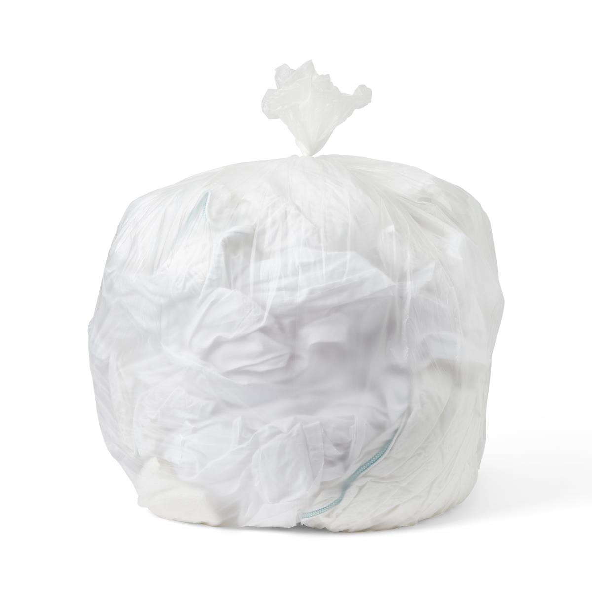 8-10 Gallon Natural High Density Trash Bags - 6 Micron
