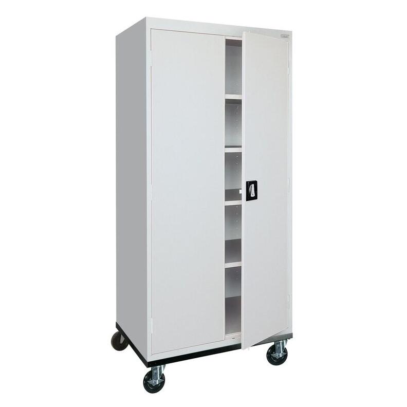 Single Door Storage Cabinet with Adjustable Shelves - Hausmann Industries