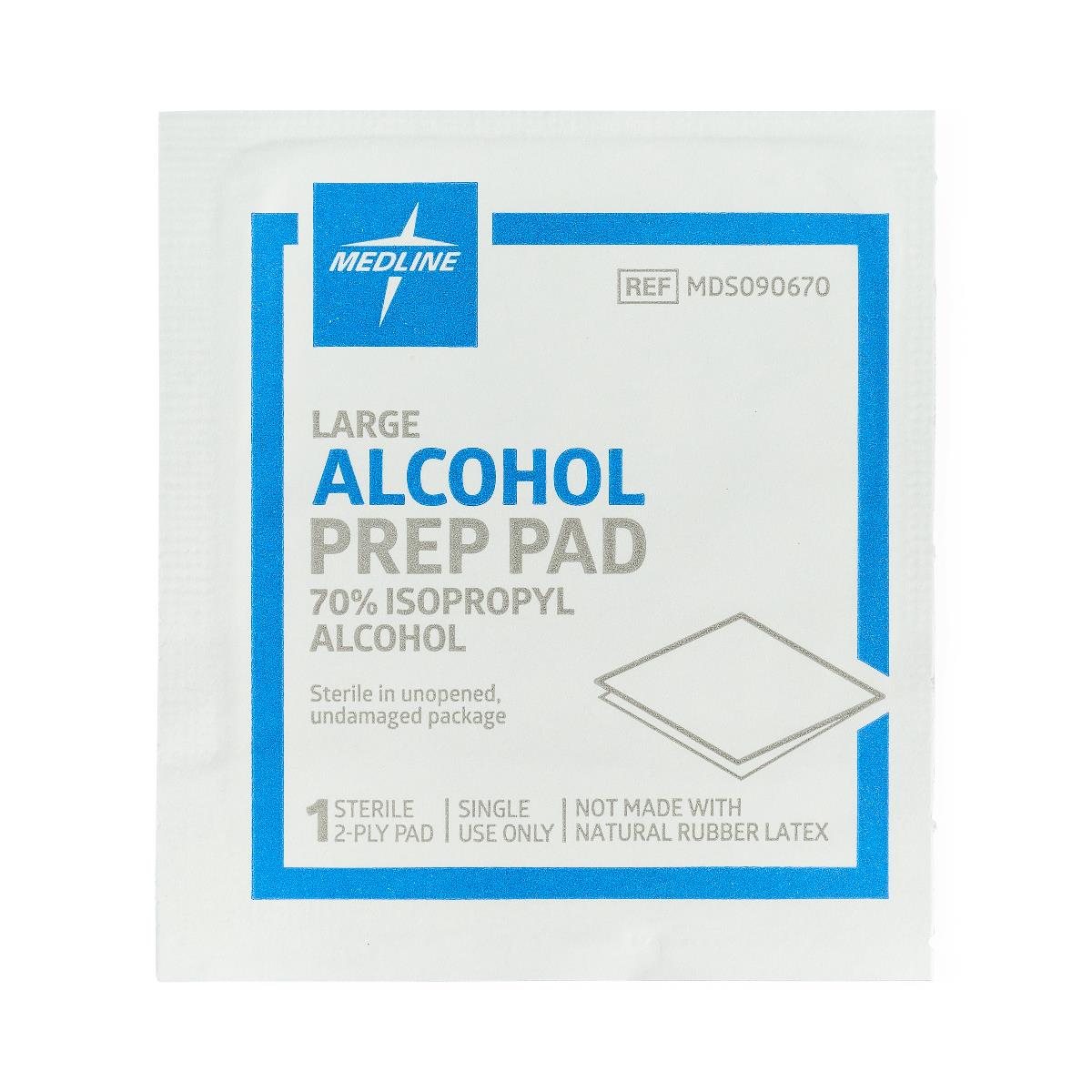 Medline alcohol prep pads 2025 msds