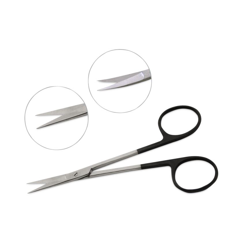 Iris Scissors Short 90mm Long (Stainless Steel), Disposable and Reusable  Animal Feeding Needles