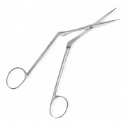 Xomed 3724085 House-Bellucci Alligator Scissors, Delicate, Curved Right,  5mm, 3