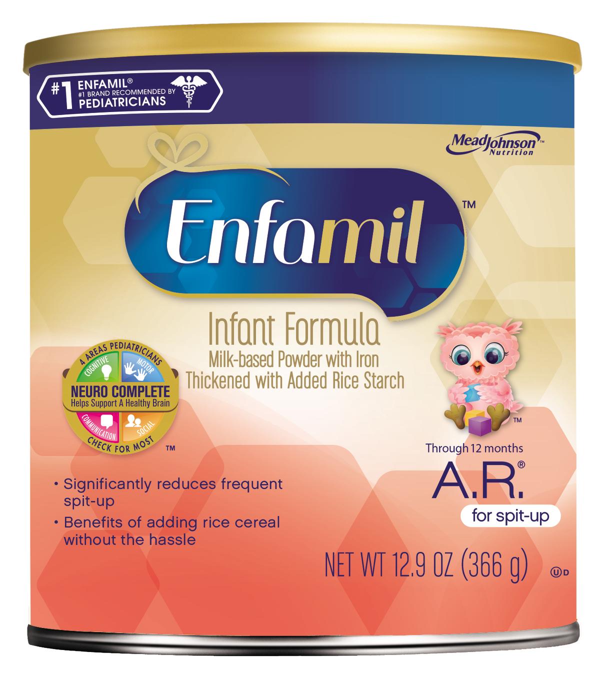 Enfamil A. R. Infant Formula with Added Rice Starch