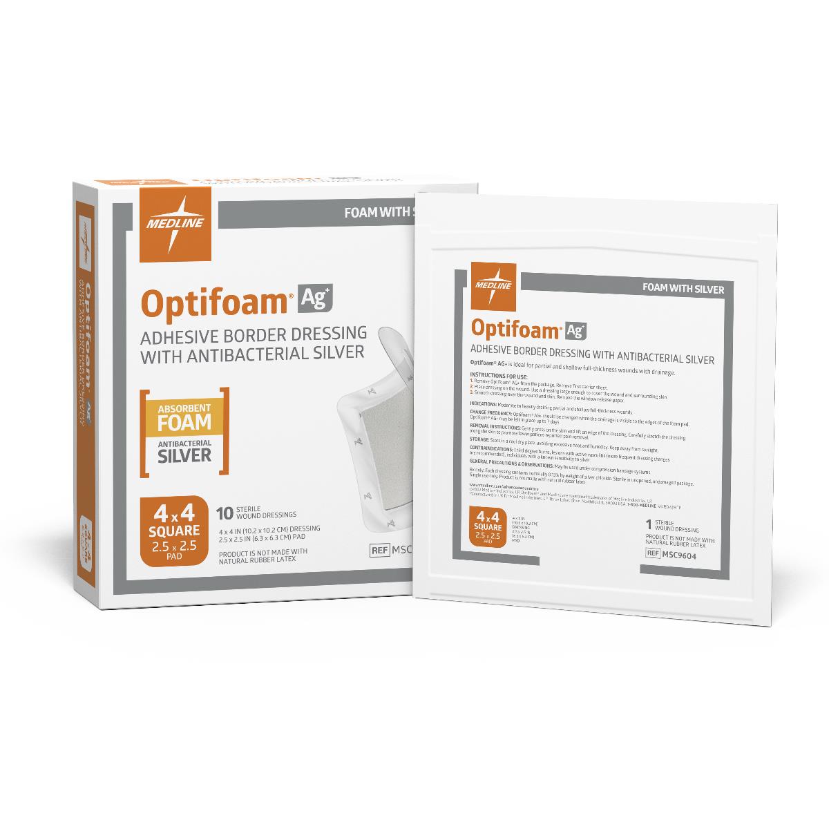 Medline Optifoam Adhesive Foam Wound Dressings [All Sizes