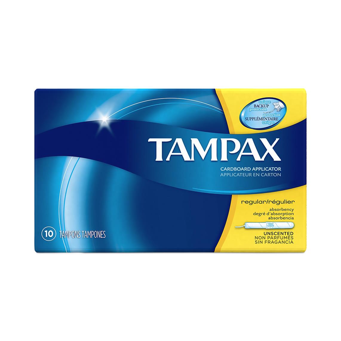  Tampax Regular Absorbency Tampons with Flushable