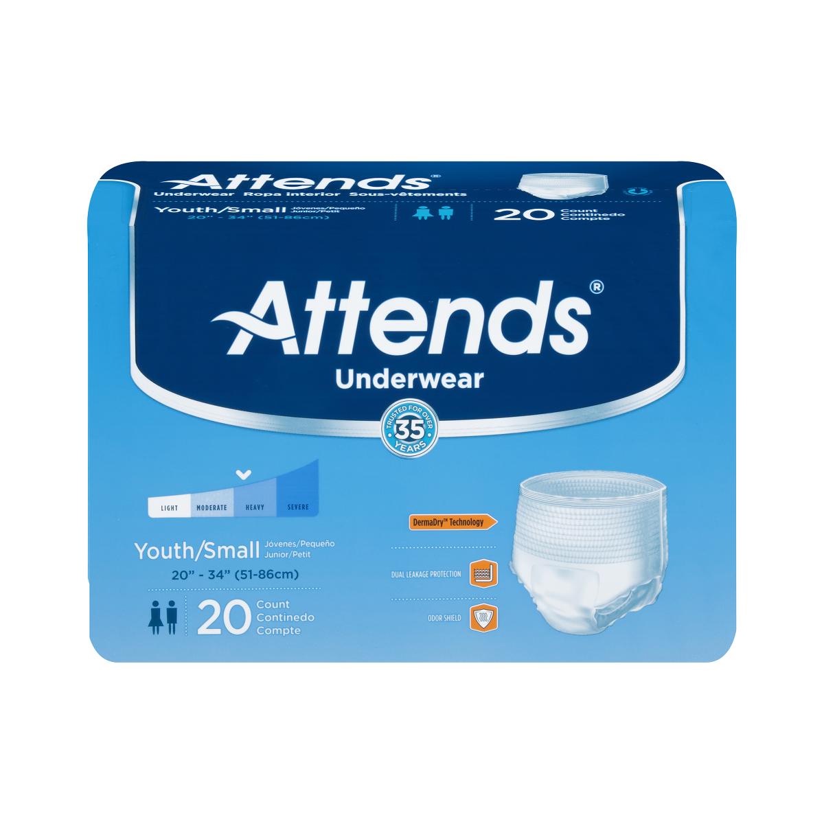 Attends Pull-Ons Underwear 7 Large, 44 - 54, 18/bg - Medex Supply